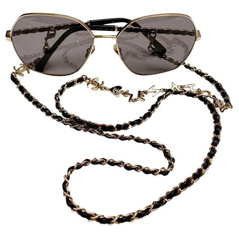 Chanel sunglasses with chain 2022